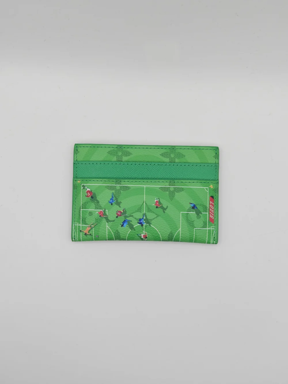 Green Soccer Field Lv Card Holder